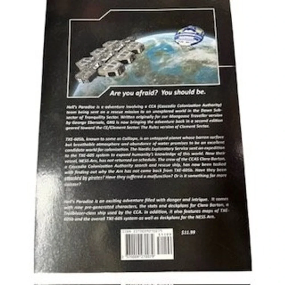 Hell's Paradise A Clement Sector Adventure Gypsy Knights Games Sci-Fi RPG Book